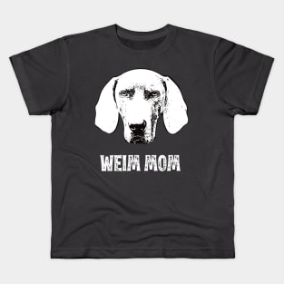 Weim Mom Weimaraner Design Kids T-Shirt